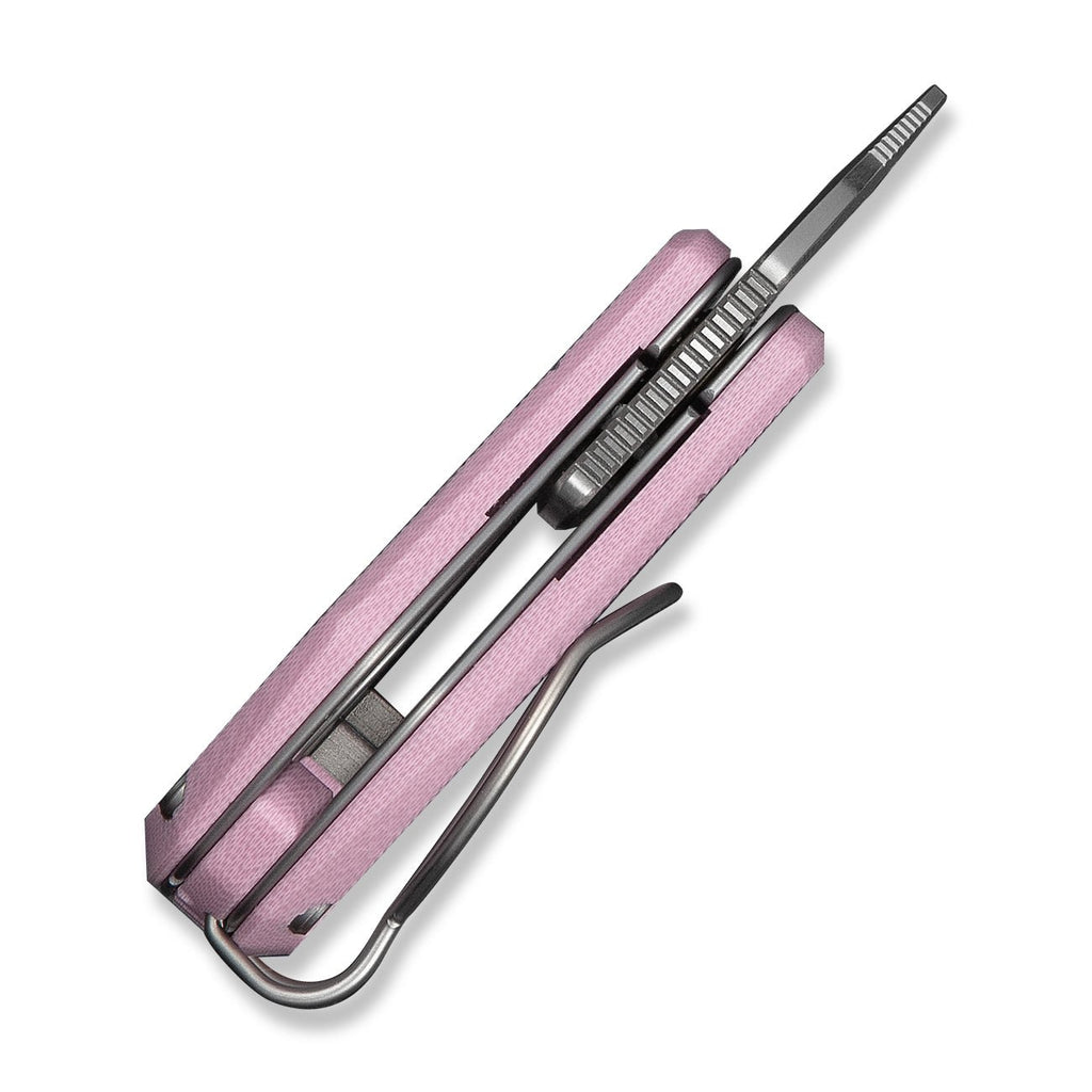 CIVIVI Pyrus Slip Joint Utility Knife Powder Pink G10 Handle (0.65" Satin Finished 14C28N Blade) C23038-5