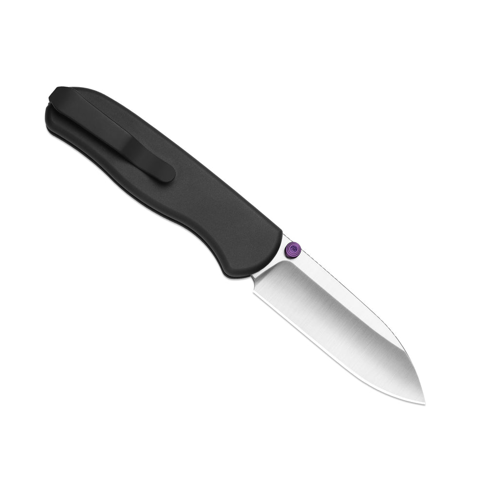Drop Bear® Zero | Kizer Button Liner Lock™ | Elmax + Satin + Hollow Grind | Alumium | KizerB™ 3619BDA3