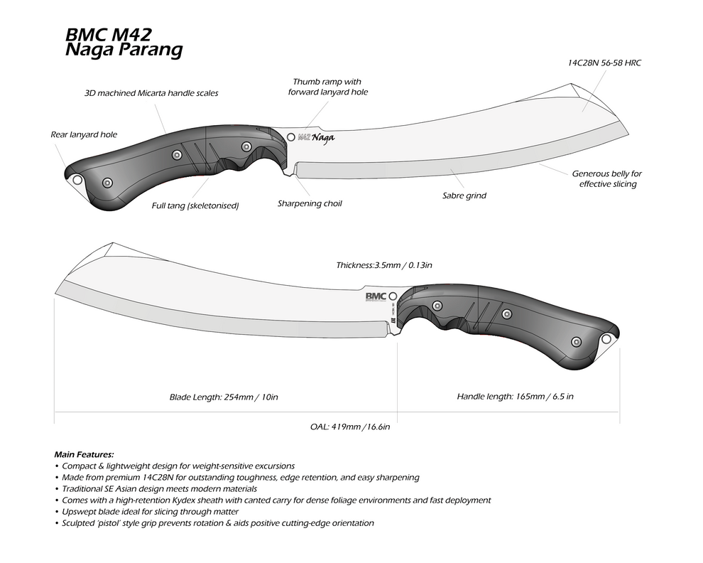 BMC Bladeworks BMC M42 Naga Parang