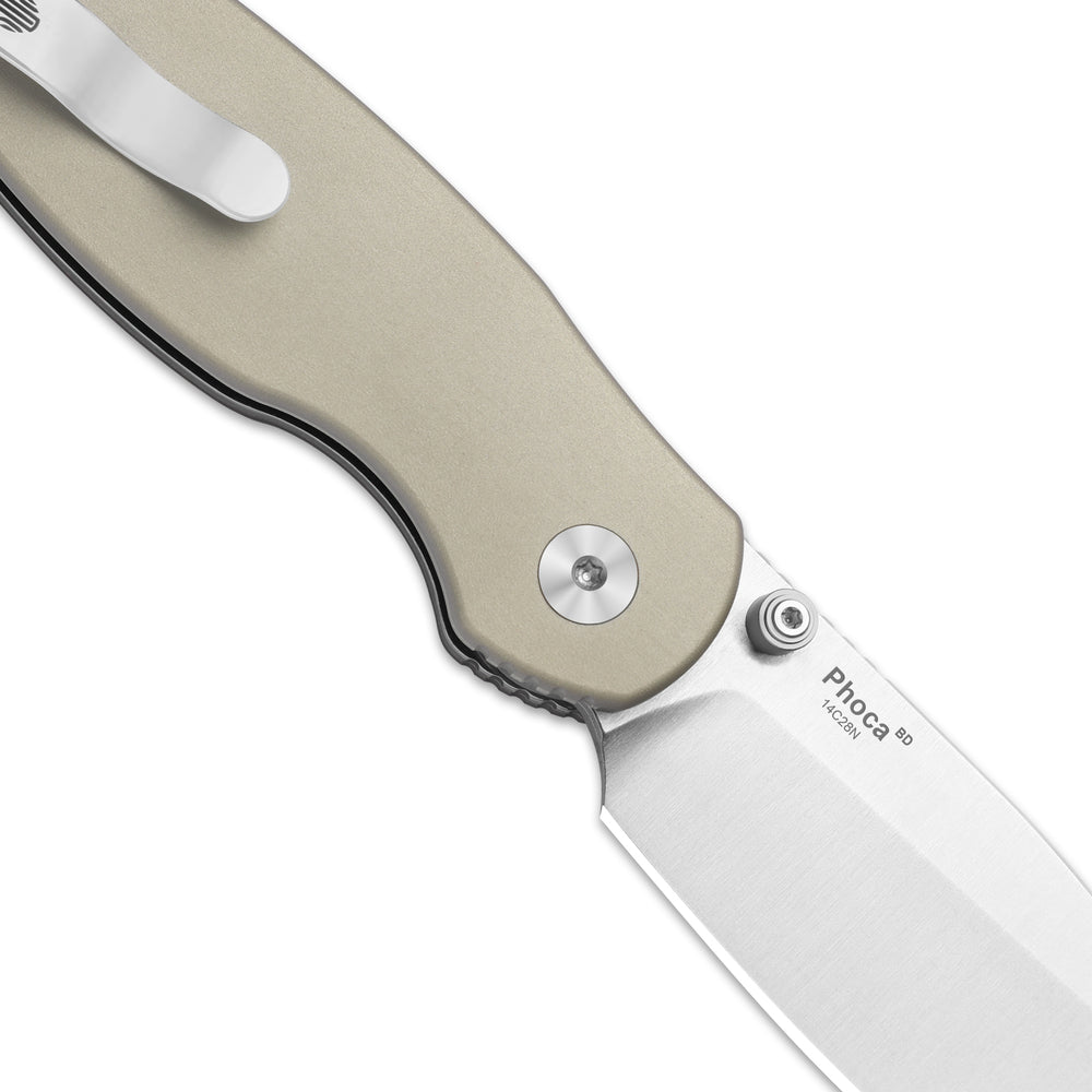 KIZER CUTLERY Phoca BD | 14C28N | Aluminum | Button Liner Lock