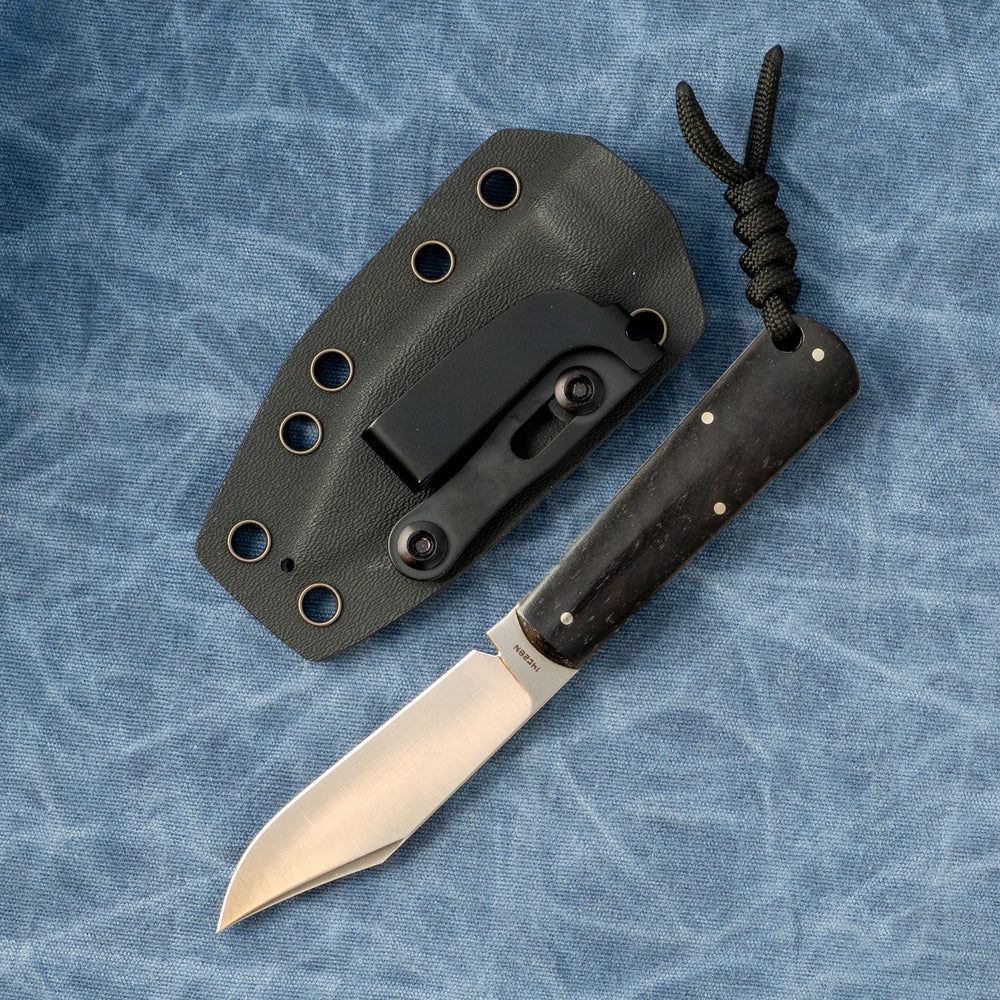 JACK WOLF KNIVES Gateway FIXedc - Ebony Wood