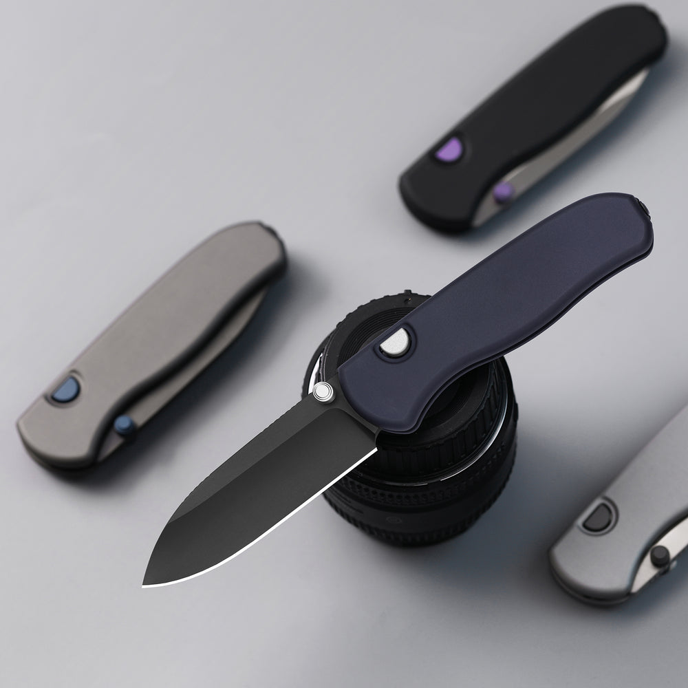 Drop Bear® Zero | Kizer Button Liner Lock™ | Elmax + DLC Ultra + Hollow Grind | Alumium | KizerB™ 3619BDA1