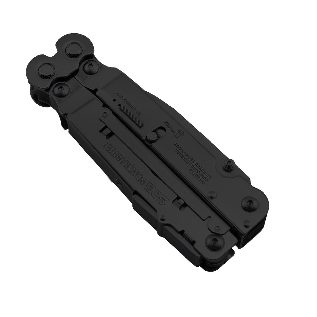 SOG POWERASSIST - BLACK, NYLON POUCH