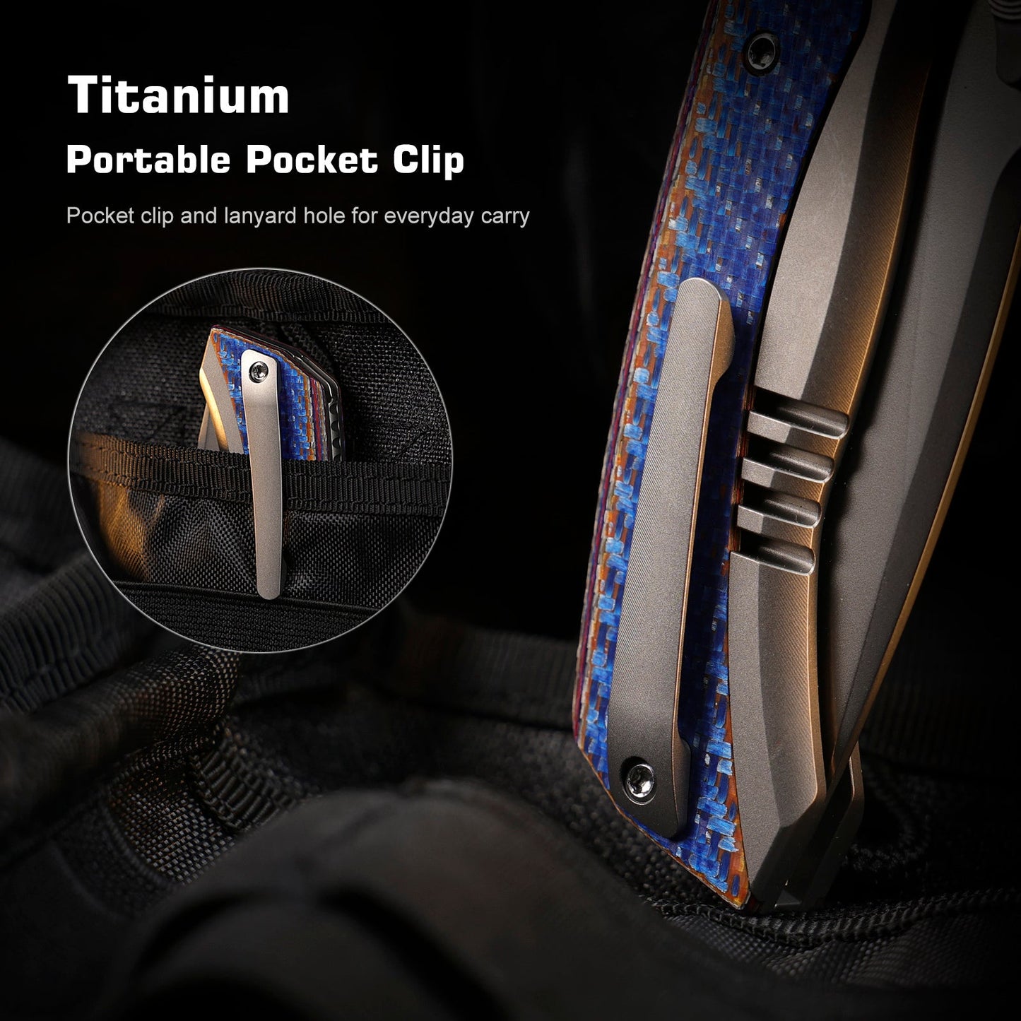 REMETTE RT-Steed Innovative Button Frame Lock M390 Blade Titanium Carbon Fiber Handle Folding Pocket Knife RTWS-TC