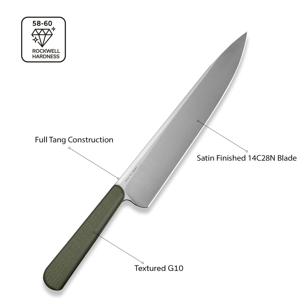 CIVIVI Cibus Chef Knife G10 Handle (7.87" 14C28N Blade) C23048-2