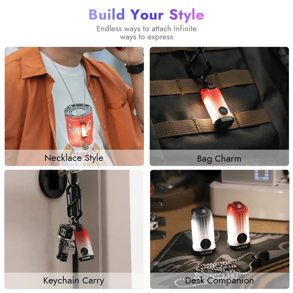 Wuben E2 PULSE 10.7g Compact Mini EDC Keychain Flashlight