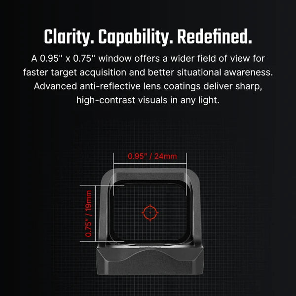 OLIGHT Osight C Open Reflex Optic with Replaceable Side-Loading Battery