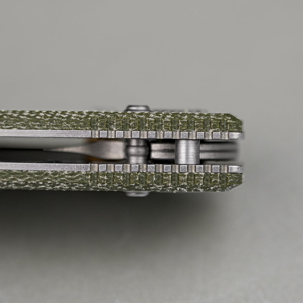 VOSTEED Porcupine ModSwap™ - Crossbar Lock Knife (3.08" 154CM Blade & Micarta Handle) - A3104