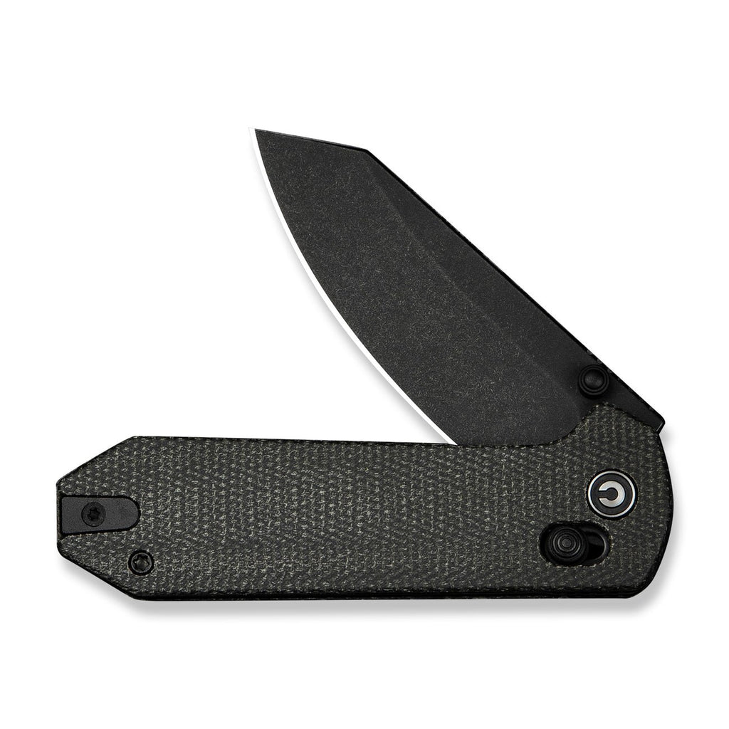 CIVIVI Yonder Thumb Stud & Crossbar Lock Knife Micarta Handle (2.88" 14C28N Blade) C23073B-1