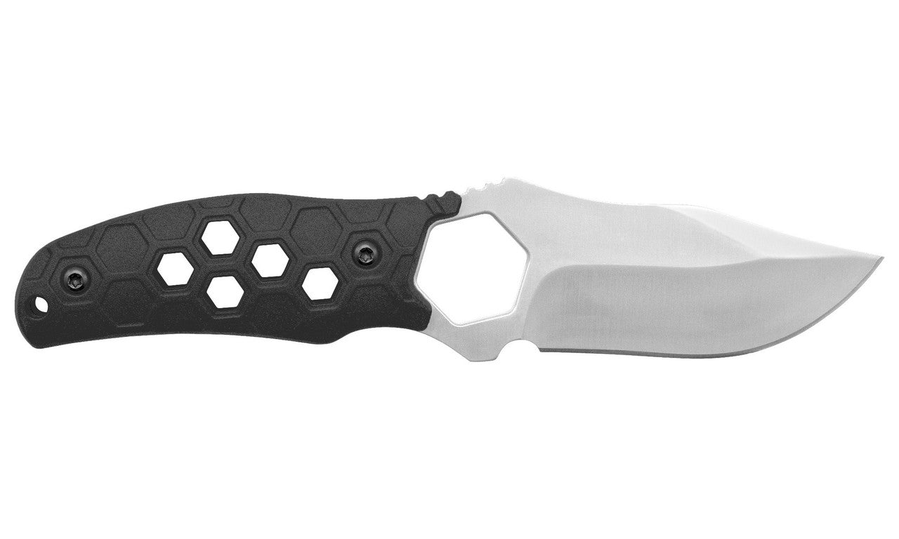 Camillus Comb Black Fixed Blade Knife