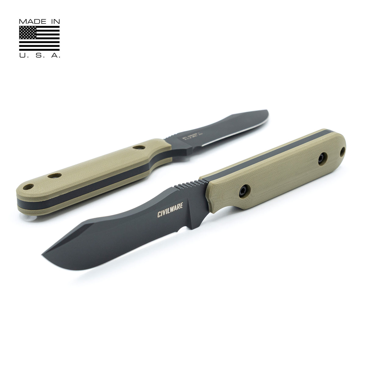 CIVILWARE Striker USA Fixed Blade - OD Green / Black