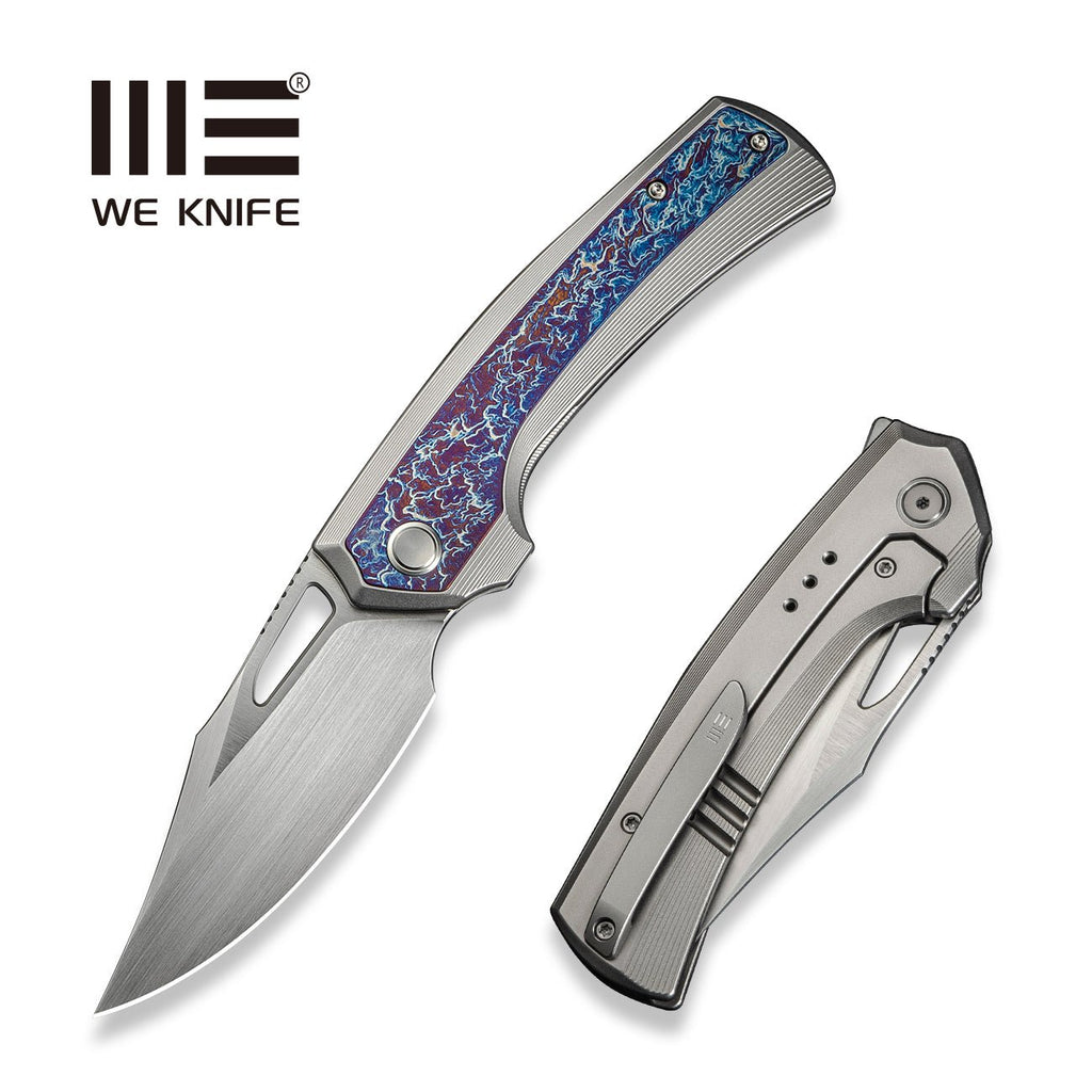 WE KNIFE CO LTD Nefaris Flipper & Thumb Hole Knife Titanium Handle (3.48" CPM 20CV Blade) WE22040FA-1