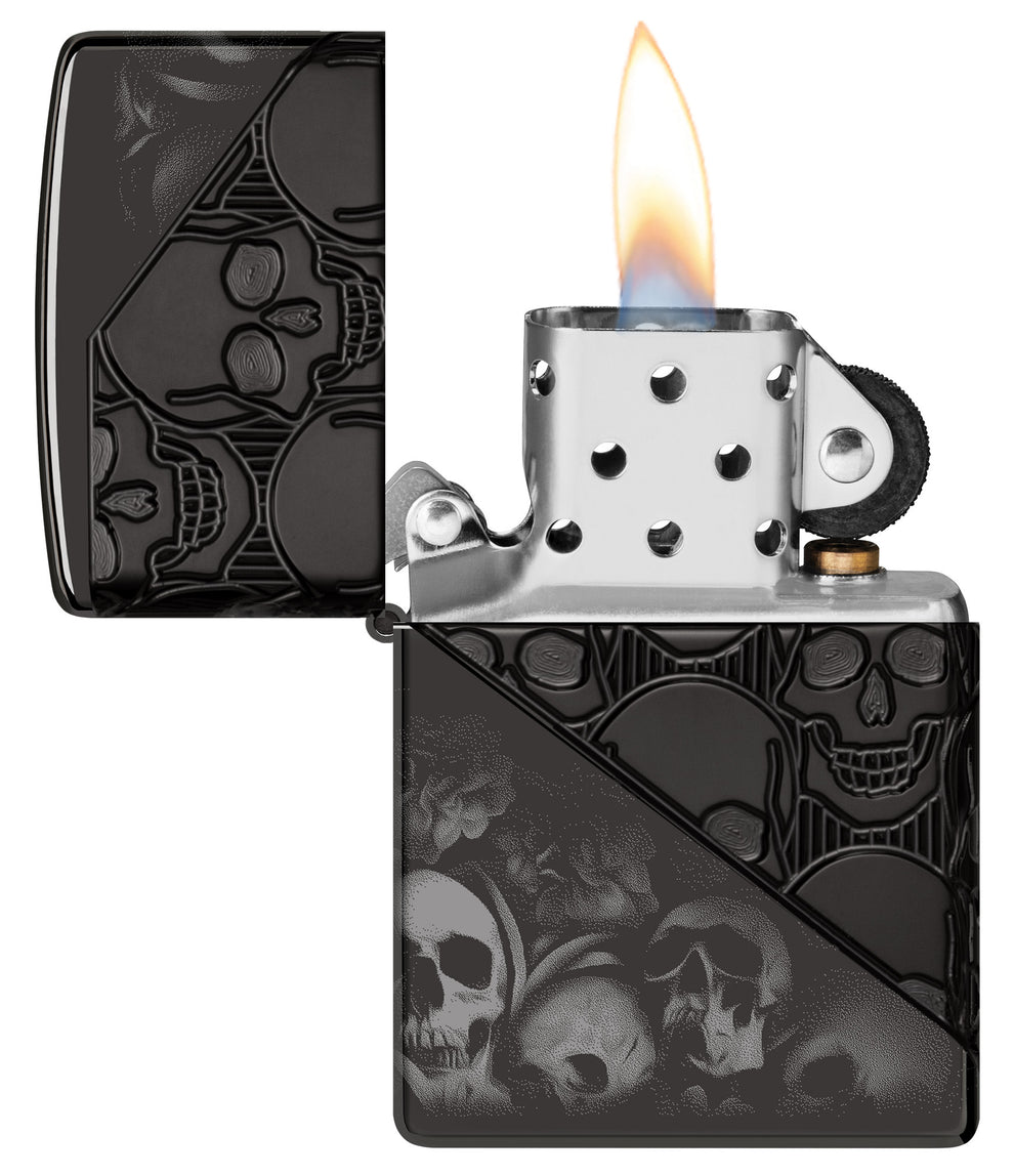ZIPPO Skull Collage Design