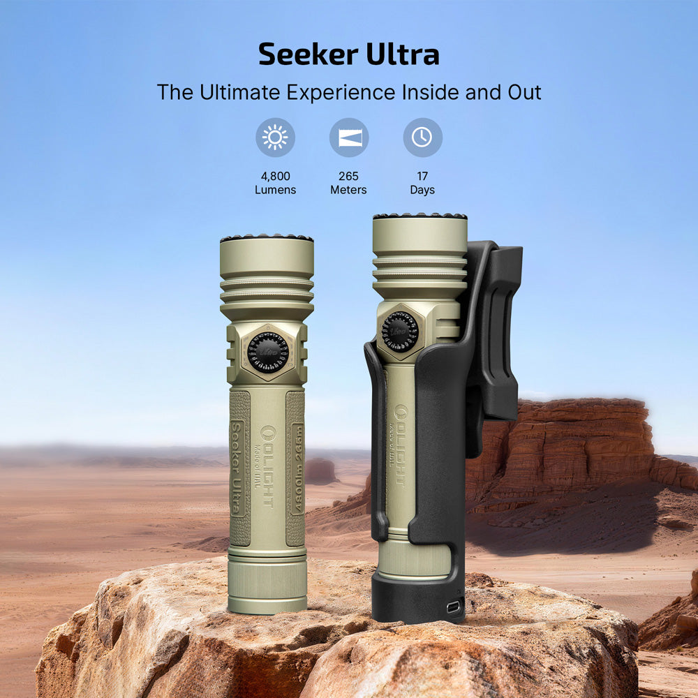 OLIGHT Seeker Ultra High Power Flashlight Olive Green