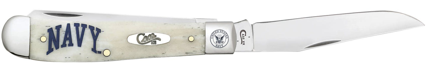 CASE CUTLERY U.S. Navy® Embellished Smooth Natural Bone Trapper