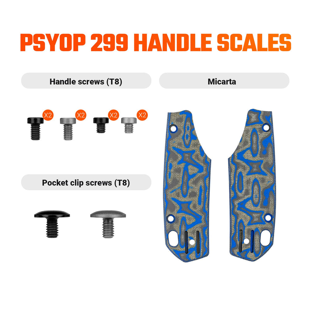VOSTEED Psyop 299 Handle Scales Kits- W0404