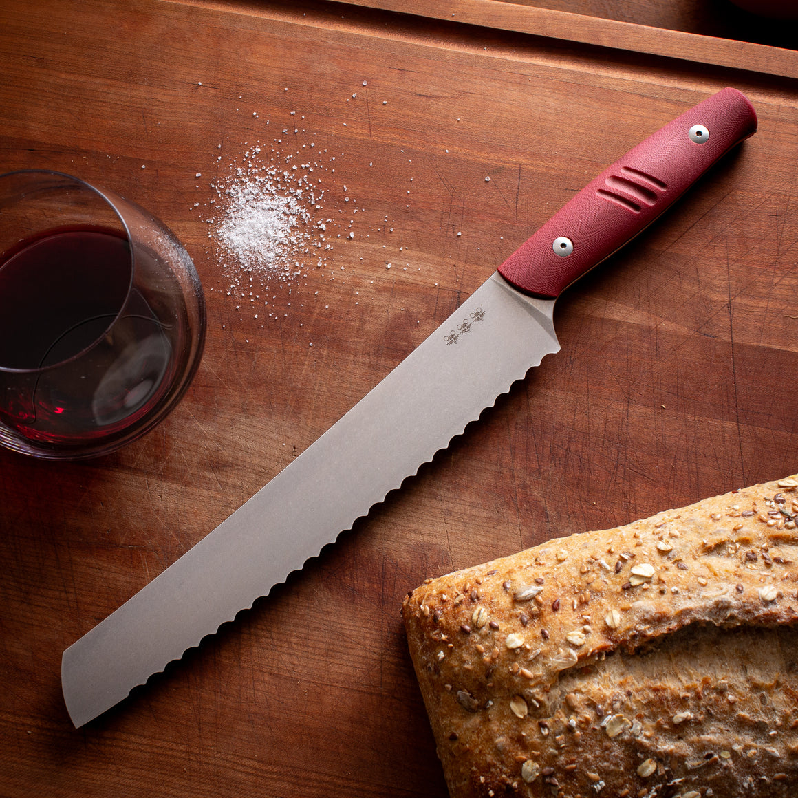 GIANT MOUSE Bread Knife - Red G10