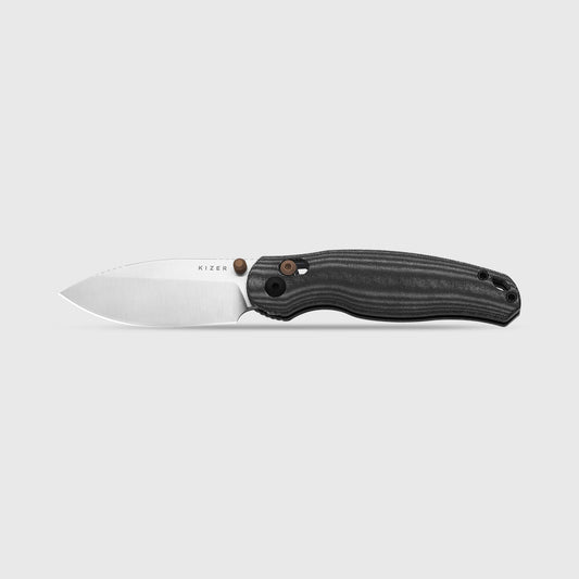 KIZER CUTLERY Phoca CD | 14C28N | Norplex UltreX™ Micarta | Clutch Lock