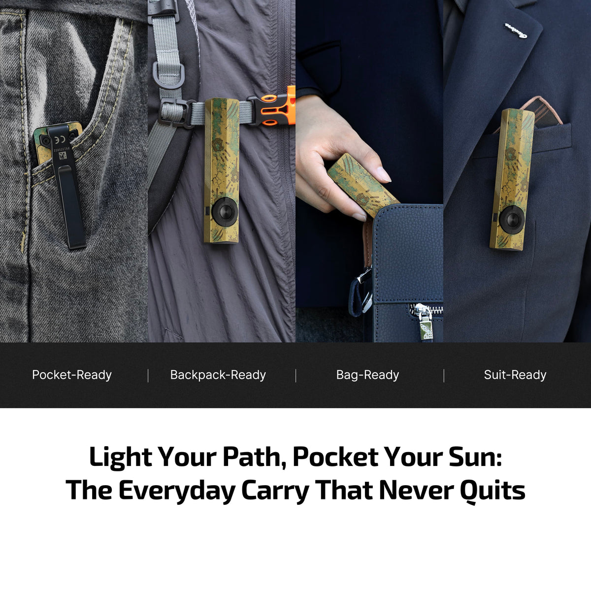 OLIGHT ArkPro Series – Flat Unibody EDC Flashlight with Multi-Light Sources