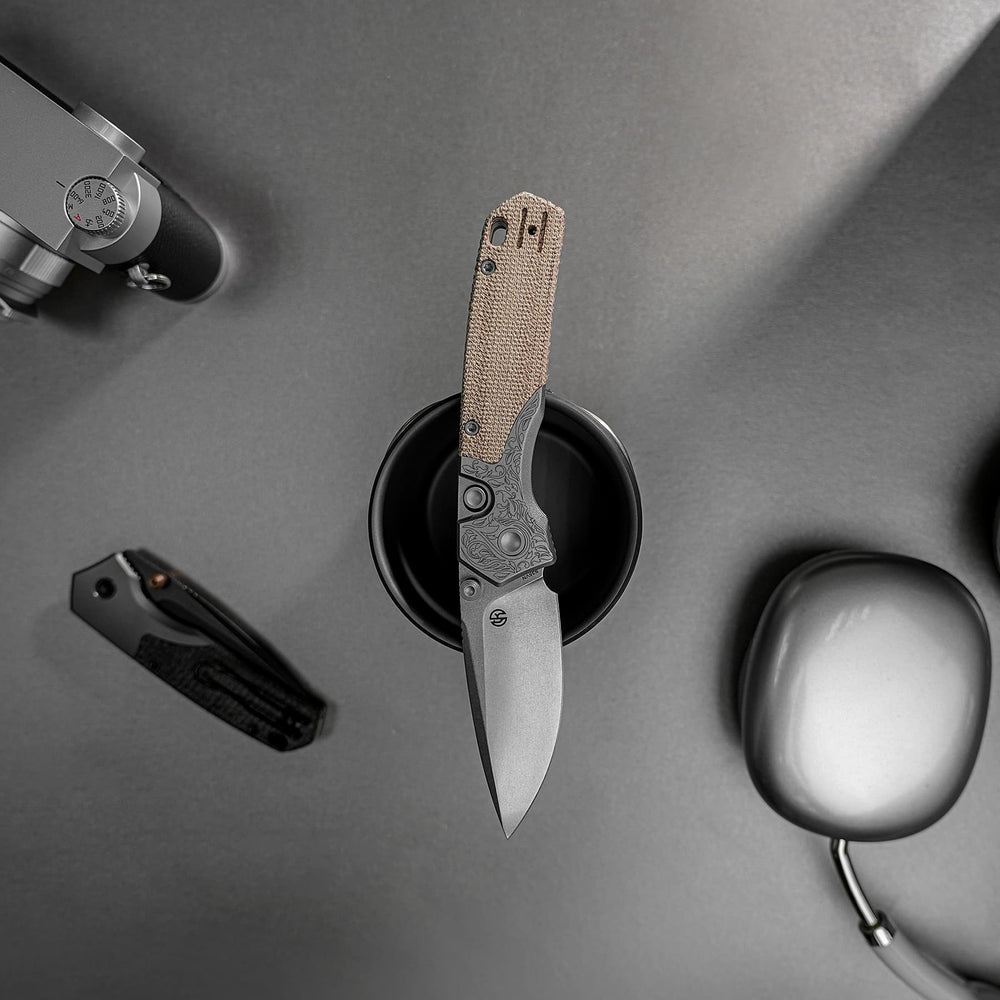 VOSTEED Psyop - Top Liner Lock Knife (2.99" S35VN Blade & Norplex UltreX™ Micarta Handle) - A2232