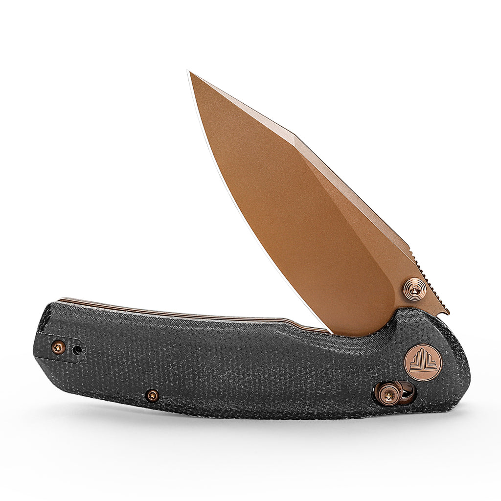 TRIVISA Hornet-BM Crossbar Lock EDC Folding Pocket Knife,3.34" 14C28N Steel Blade,Micarta Handle