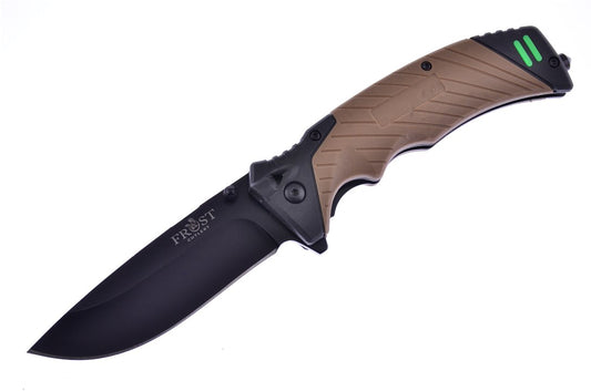 FROST CUTLERY Tan Firestarter Tactical