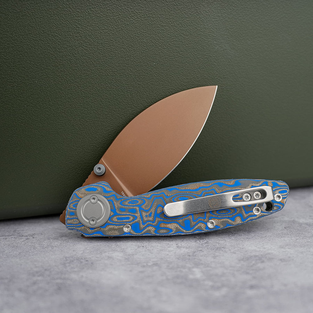 VOSTEED Shilin Cutter® - Vanchor Lock® (2.90" 154CM Blade & Micarta Handle) - A2811