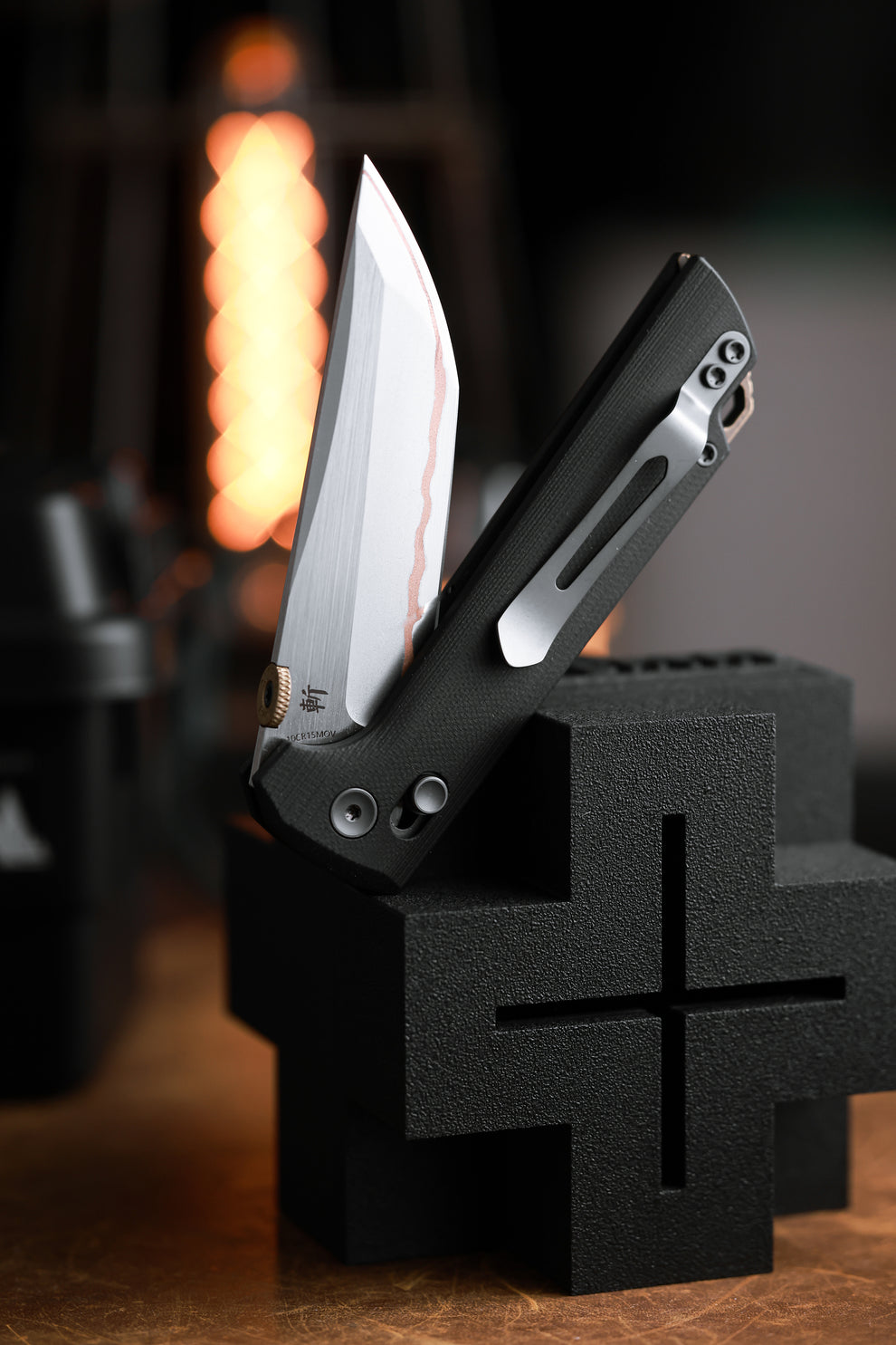 NORTH MOUNTAIN BLADE 2418-BK-5 Crossbar Lock 5-Layer Copper Steel 3.5" Blade Japanese-style tactical folding knife
