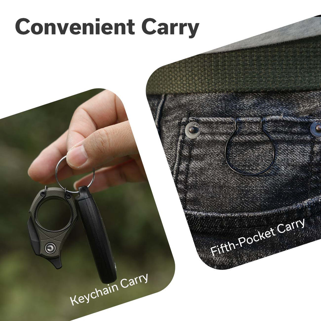 CIVIVI Pyrus Slip Joint Utility Knife OD Green G10 Handle (0.65" Black Stonewashed 14C28N Blade) C23038-4