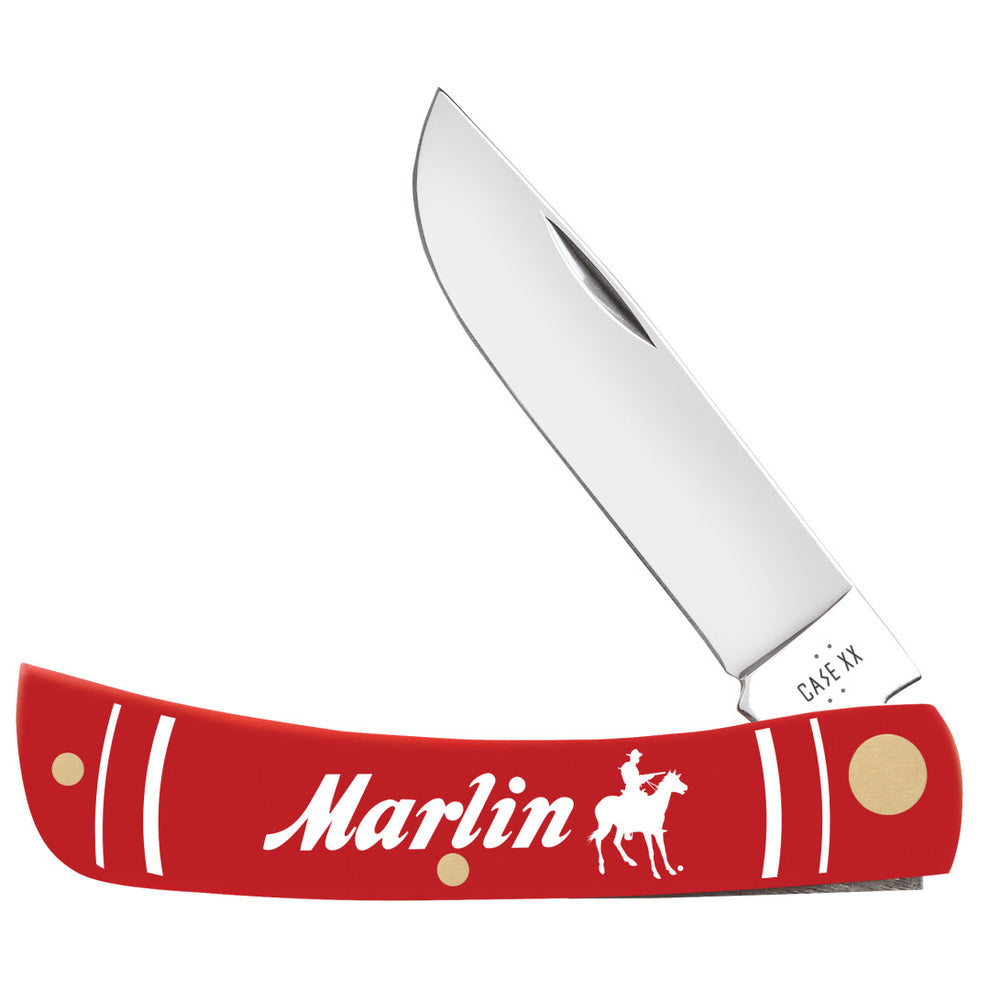 CASE CUTLERY Marlin - Smooth Red Synthetic Sod Buster® Jr