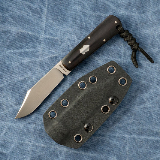 JACK WOLF KNIVES Gateway FIXedc - Ebony Wood