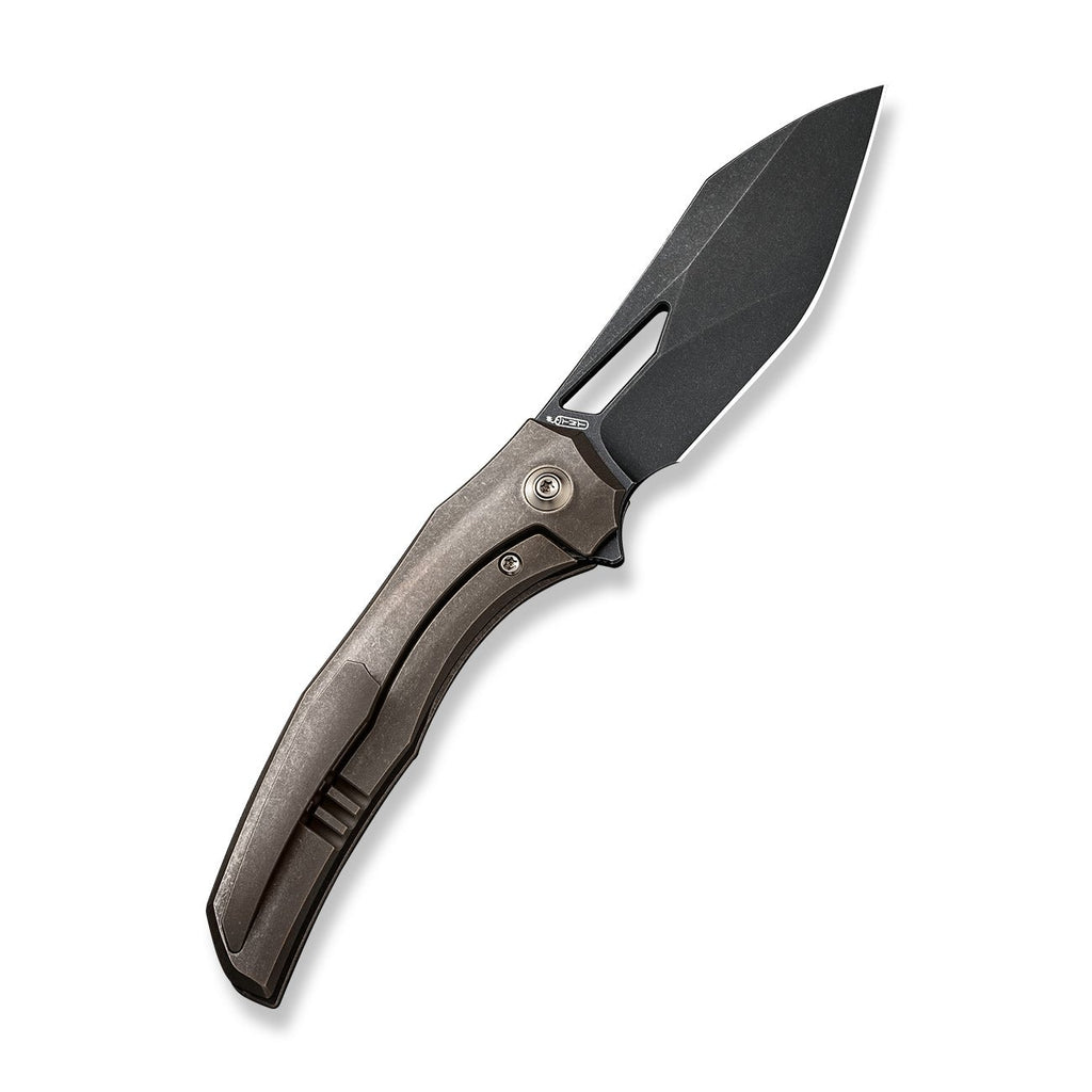 WEKNIFE Ignio Mystery Box Bronze Titanium Handle (3.3" Black Stonewashed CPM 20CV Blade) WE22042B-2 MB, With One Free Mystery WE Or CIVIVI Model