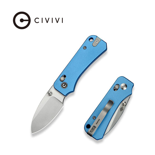 CIVIVI Baby Banter 2 Thumb Stud & Crossbar Lock Knife Aluminum Handle (2.34" Nitro-V Blade) C23074-1