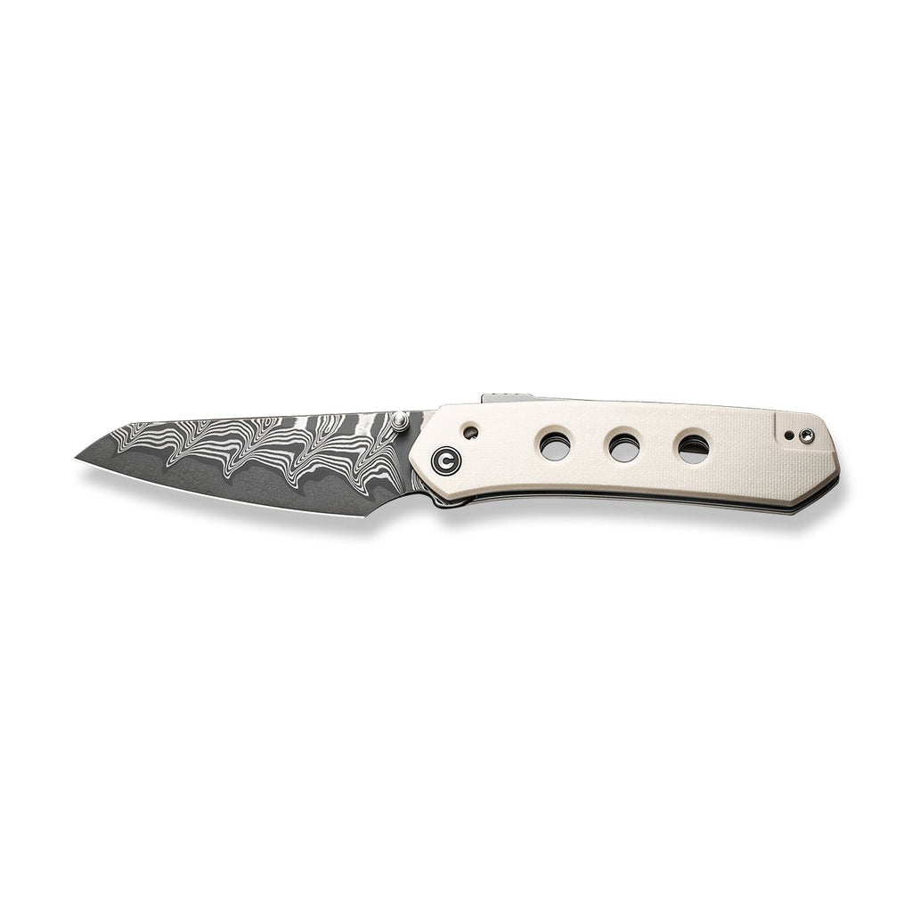 CIVIVI Vision FG Thumb Stud & Superlock Knife G10 Handle (3.54" Damascus Blade) C22036-DS1