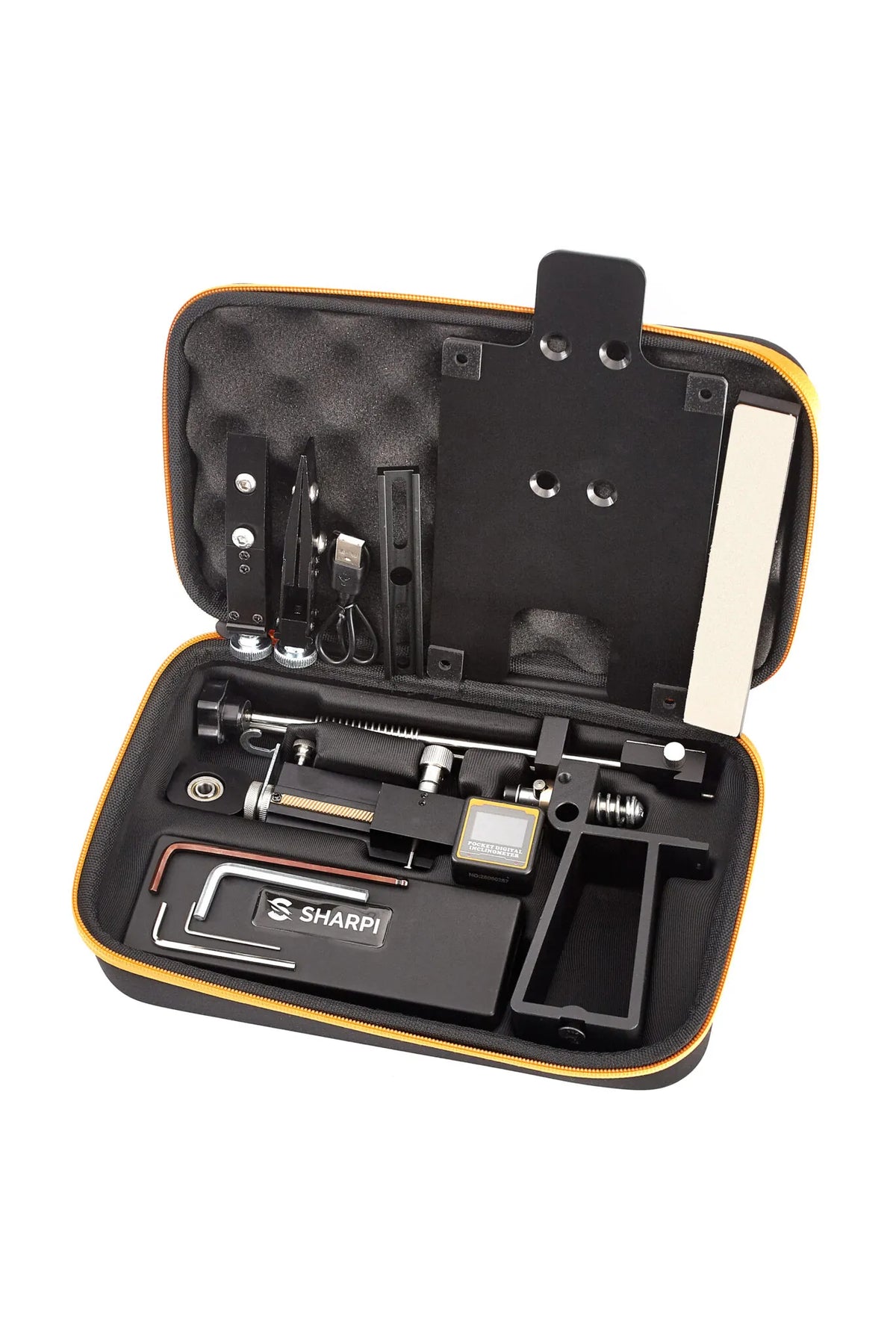 SHARPI SYSTEM knife sharpening system with protractor