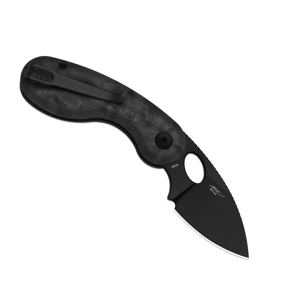 KIZER CUTLERY Microbe™ | 5Th Pocket Knife | Kizer Button Liner Lock™ | Fat Carbon Black Dune Handle | KizerB™ 2742A3