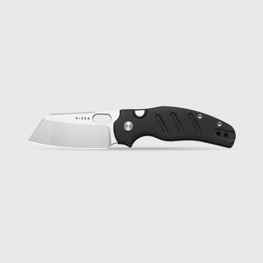 KIZER CUTLERY Sheepdog® C01C 2.9 BS | Kizer Button Liner Lock™ | Nitro-V | Micarta | KizerV™ 3488.29BSA2