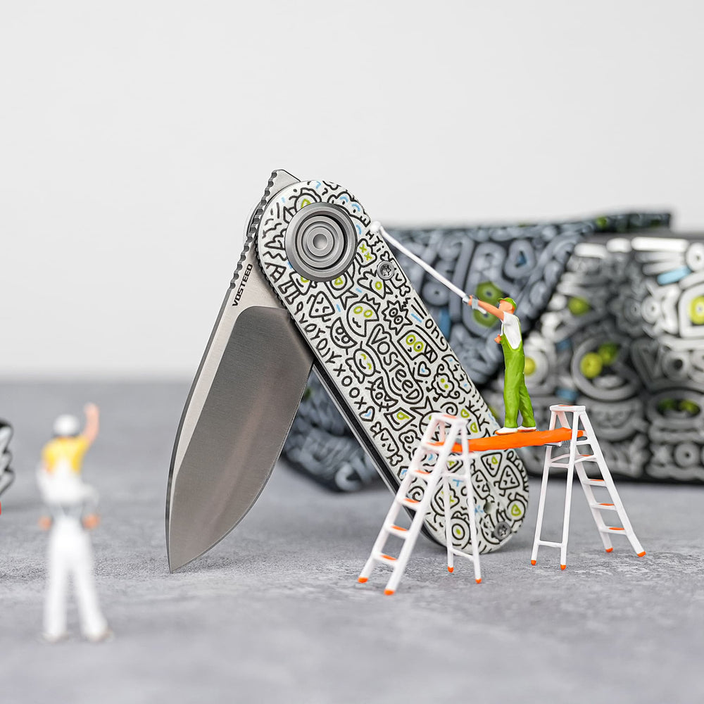 VOSTEED Corgi® V -Vanchor Lock® (2.36" 14C28N Blade & G10 Handle) - A3727