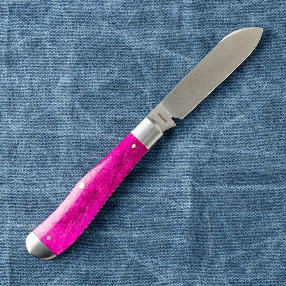 JACK WOLF KNIVES EUREKA - SMOOTH PURPLE BONE
