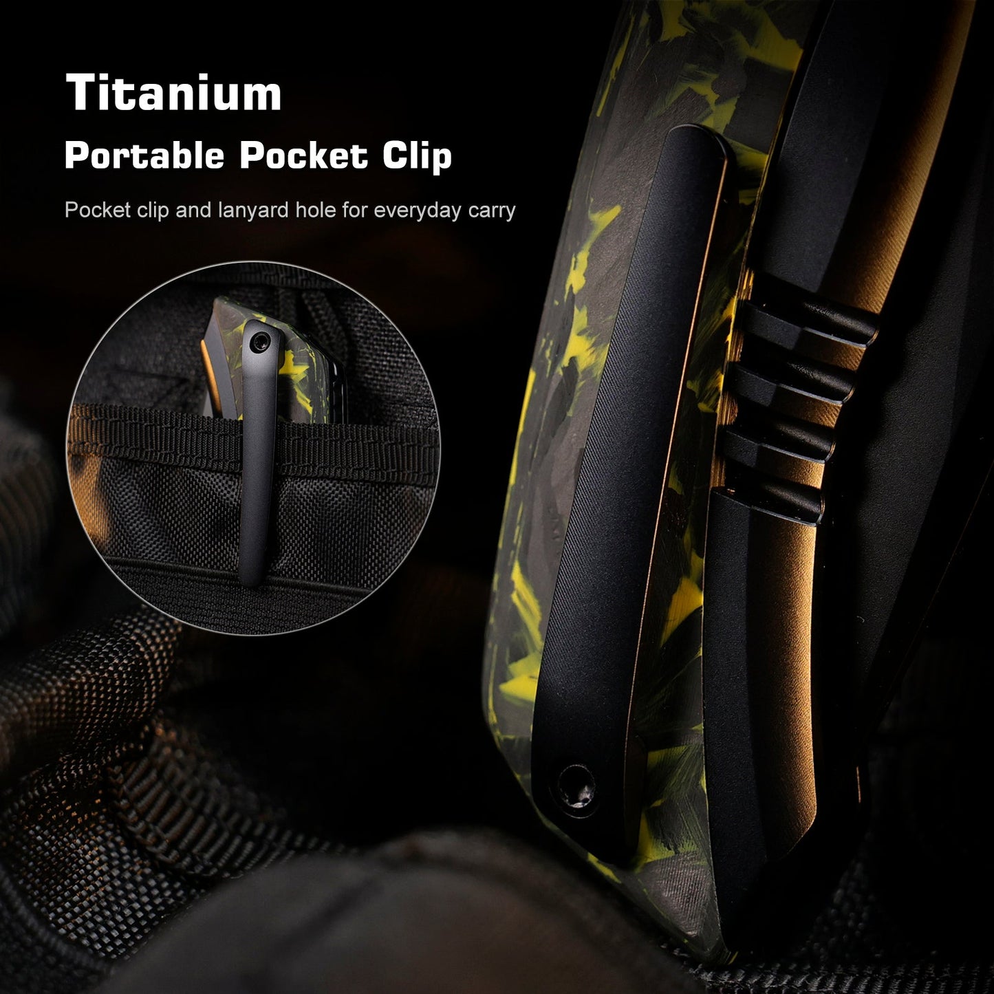 REMETTE RT-Steed Innovative Button Frame Lock M390 Blade Titanium Carbon Fiber Handle Folding Pocket Knife RTWS-BH