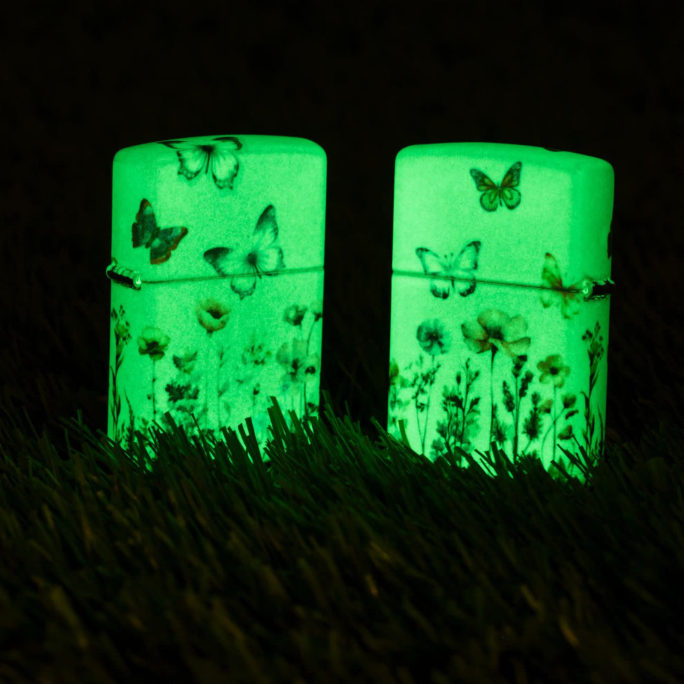 ZIPPO Glowing Butterflies Design