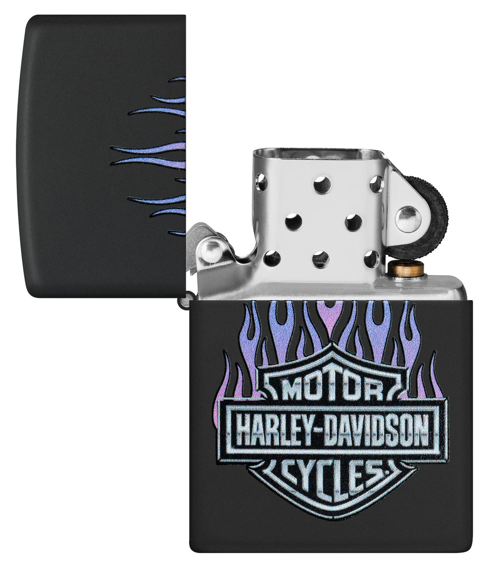 ZIPPO Harley-Davidson® Purple Flames Design