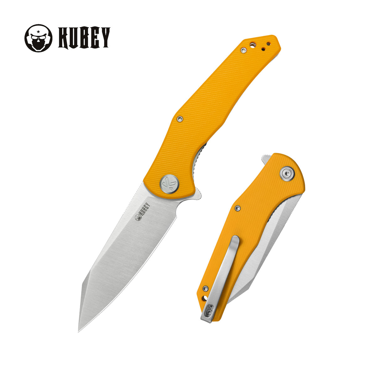 KUBEY Flash Linerlock Yellow KU158S