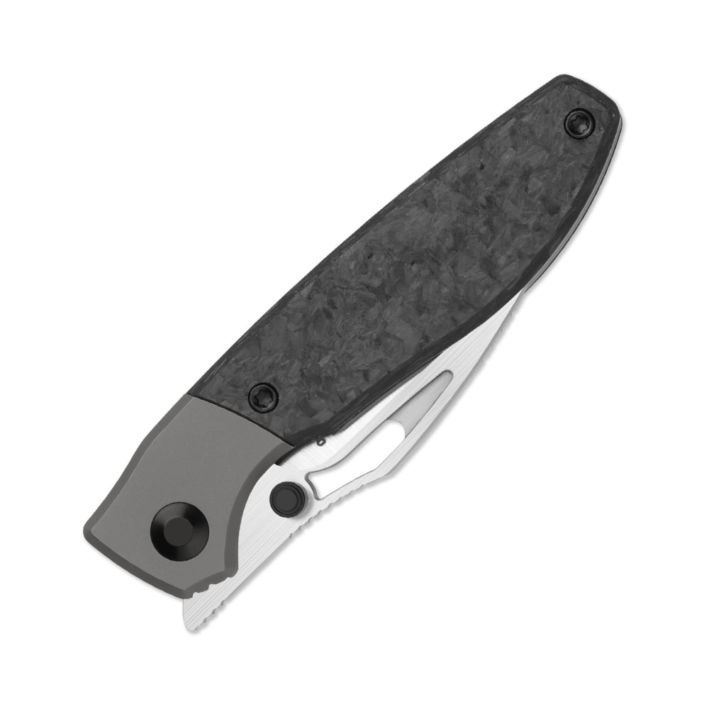 KIZER CUTLERY Shrike | S45VN | Titanium & Carbon Fiber | Front Flipper | Ki3746A1
