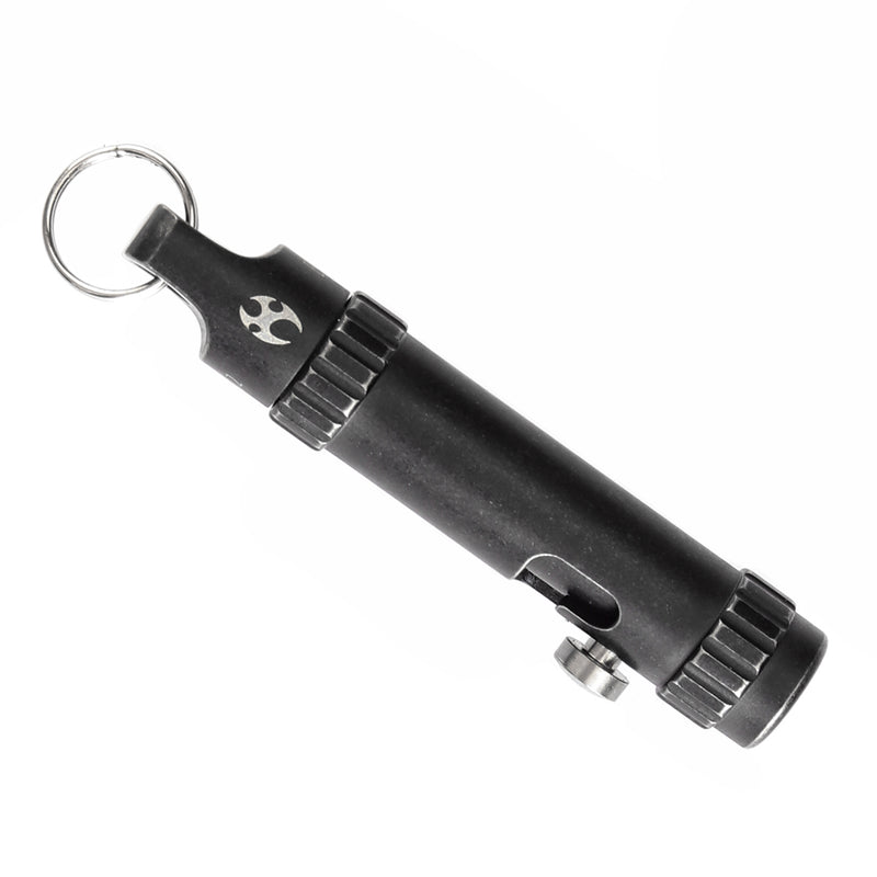 Kansept EDC Bolt Fidget G013A2 Blackwash Titianium with Bolt Mechanism for Stress Relieving with Key Chain for Lanyard Hole-Kevin Passon Designed