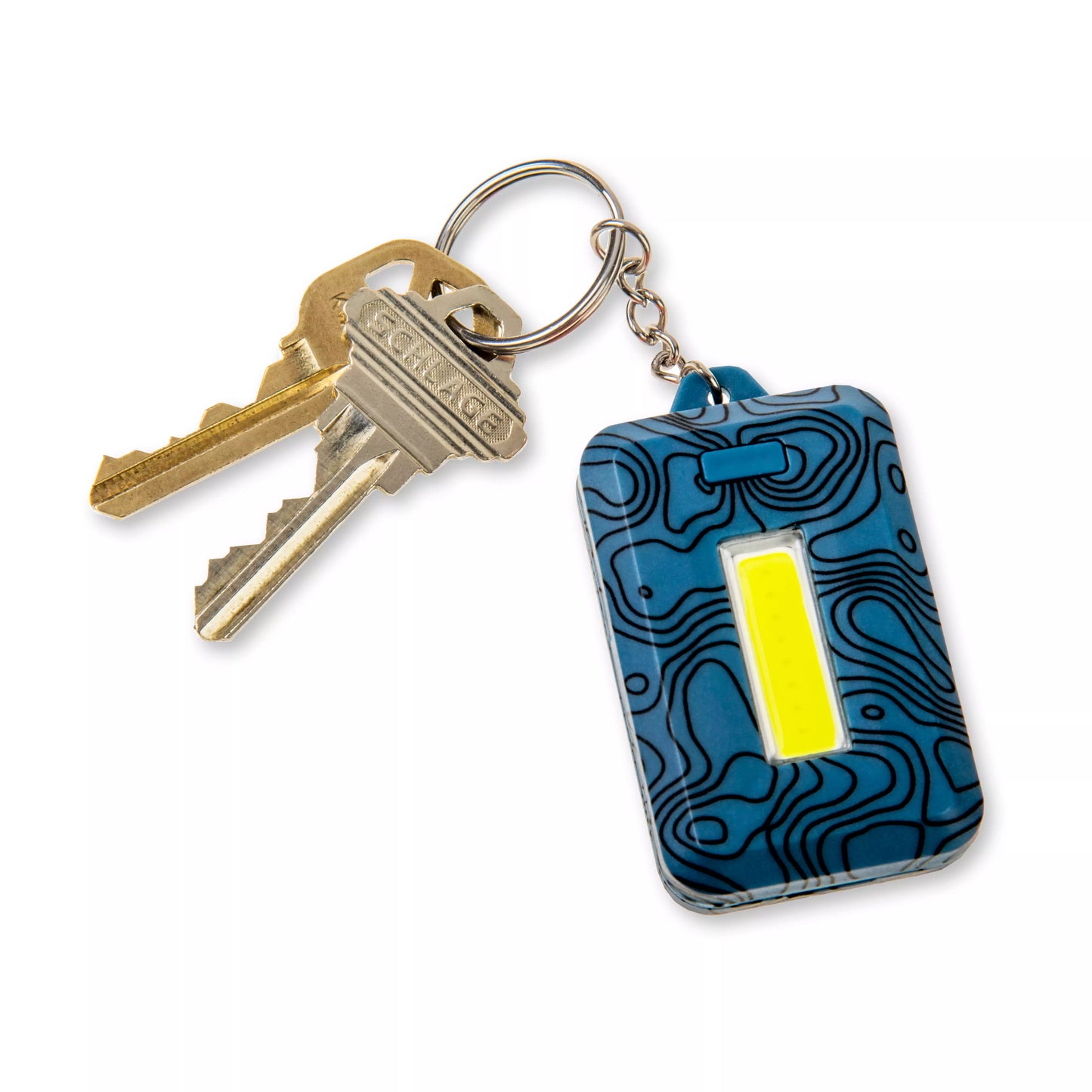 CARSON OPTICS LED Keychain Flashlight, 3 Light Settings with Emergency Strobe Light Mini Flashlight with Adjustable COB LEDs