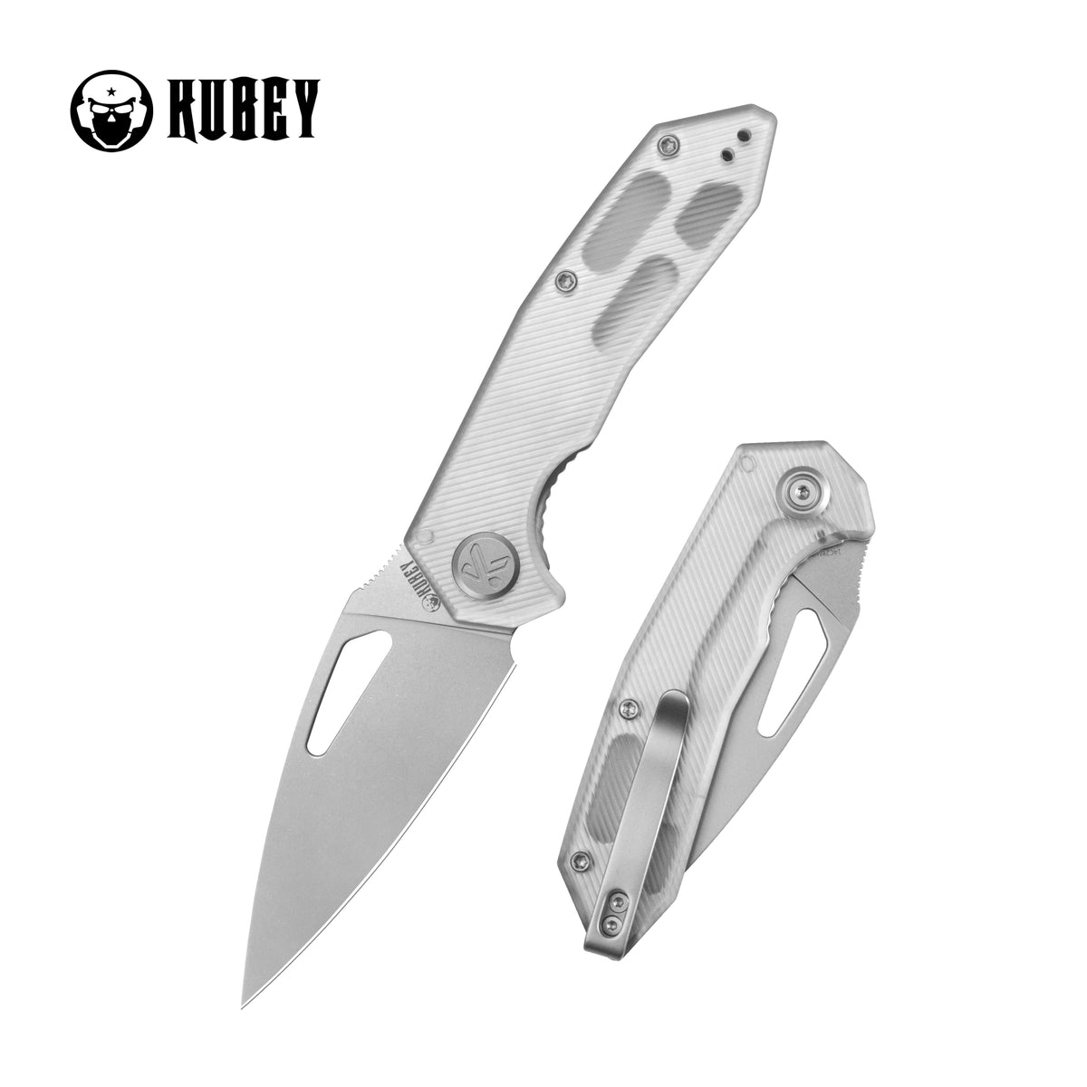 KUBEY Coeus Linerlock Translucent Polycarbonate KU122-1A