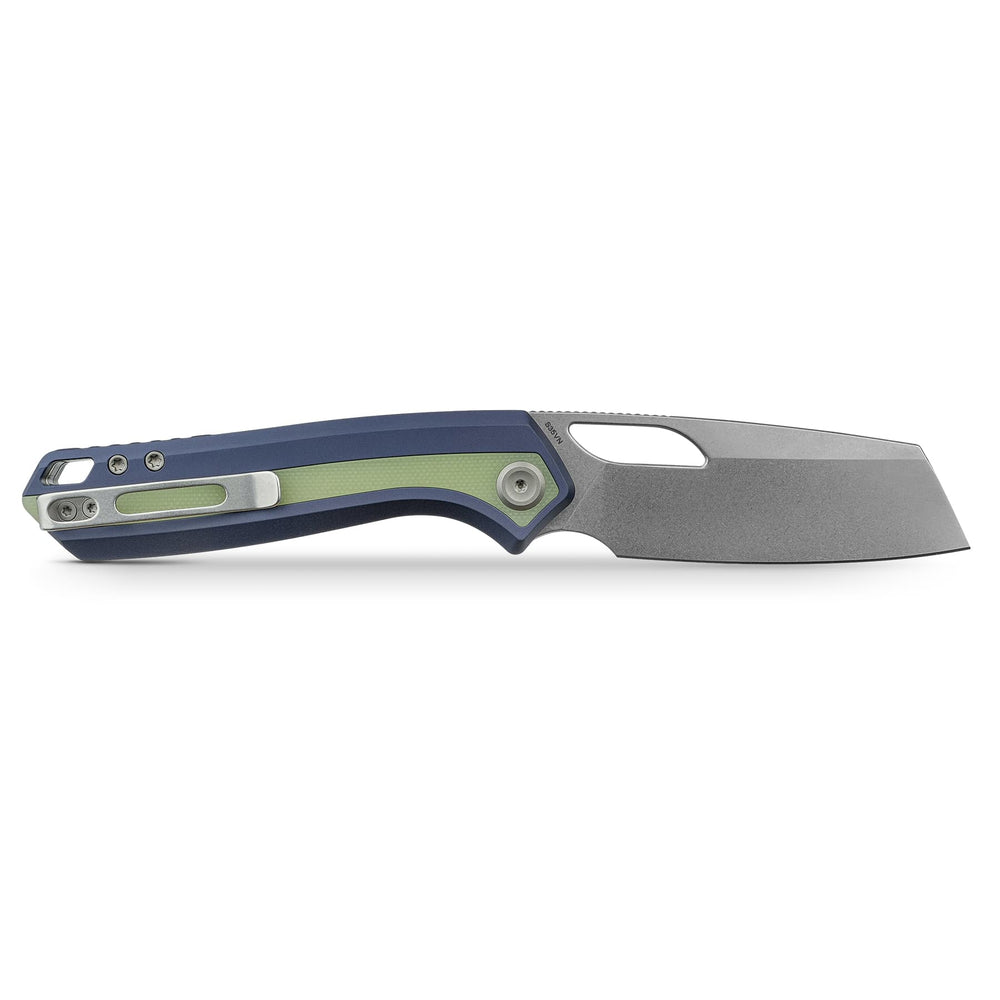 VOSTEED Kroc 329 -Top Liner Lock (3.29" S35VN Blade & Aluminum & Grow-in-the-Dark G10 Handle) - A1814