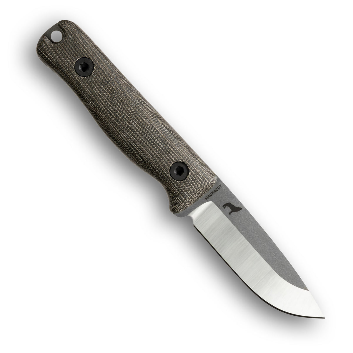 REIFF KNIVES F3 EDC Fixed Blade Knife (CPM MagnaCut, Two-tone, Green Canvas Micarta)