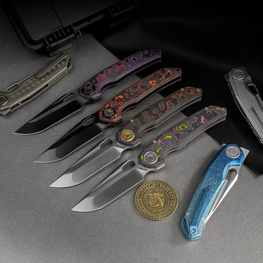 VOSTEED Thunderbird V- Vanchor Lock® (3.46" M390 Blade & CamoCarbon Handle) - A0322